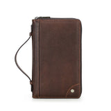 Men's Genuine Leather Clutch Bag | Zipper Wallet & Card Holder