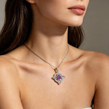 Birthstone Zirconia Pendant Necklace