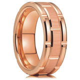 Modern Double Groove Rings