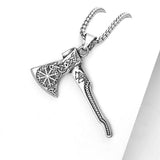 Viking Battle Axe Pendant Necklace