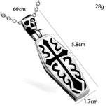 Vampire Skeleton in Coffin Pendant Necklace