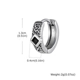 Norse Zircon Hoop Earrings