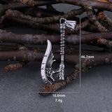 Viking Compass Axe Necklace