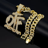 Only The Family Hip Hop OTF Pendant Cuban Chain Necklace