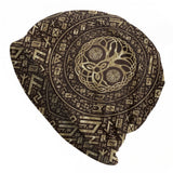 Norse Yggdrasil Cap Triquetra Symbol Beanie Hats