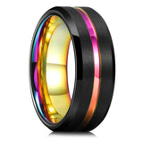 Modern Double Groove Rings