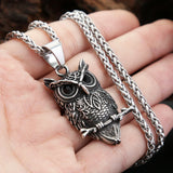 Gothic Owl Pendant Necklace