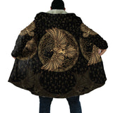 Viking Warriors Fleece Hooded Coat
