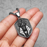 Anubis Egyptian God Pendant Necklace