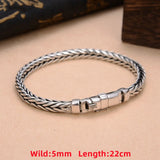 925 Sterling Silver Weave Chain Bracelet
