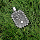 Saint Michael Archangel Shield Pendant Necklace