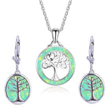Tree of Life Pendant Necklace & Earrings Set