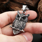Gothic Owl Pendant Necklace