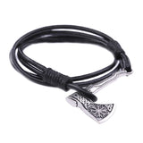 Viking Axe Leather Bracelet