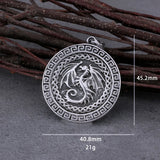 Viking Dragon Celtic Knot Necklace