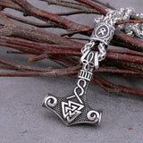 Valknut Thor's Hammer Necklace
