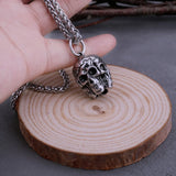 Gothic Three-Sided Skull Necklace