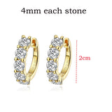 Goddess Moissanite Hoops - 18k Warrior Queen Earrings
