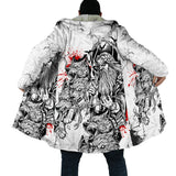 Viking Warriors Fleece Hooded Coat