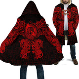Viking Dragon Fleece Hooded Coat