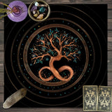Tree of Life Tarot Rune Altar Cloth