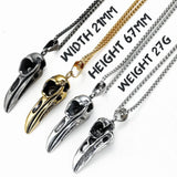 Raven Skull Gothic Necklace