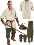 4 Pcs Men's Medieval Costume Set