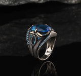 Witch's Eye Blue Stone Ring
