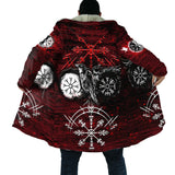 Viking Warriors Fleece Hooded Coat