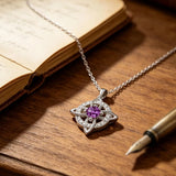 Birthstone Zirconia Pendant Necklace