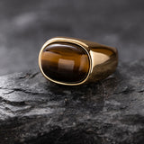 Erik the Red Natural Tiger's Eye Ring