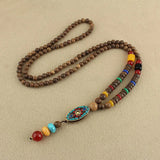 Exquisite Retro Buddhist Beads Necklace
