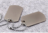 American Flag Army Dog Tag Pendant Necklace Necklace Viking Warriors