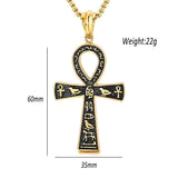 Ancient Egyptian Ankh Cross Pendant Viking Warriors