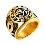 Ankh Eye of Horus Egyptian Rings ring Viking Warriors