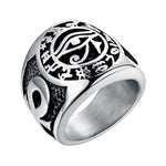 Ankh Eye of Horus Egyptian Rings ring Viking Warriors