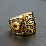 Ankh Eye of Horus Egyptian Rings ring Viking Warriors
