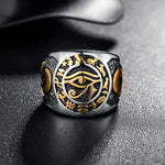Ankh Eye of Horus Egyptian Rings ring Viking Warriors