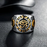 Ankh Eye of Horus Egyptian Rings ring Viking Warriors