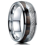 Arrow Wood Abalone Shell Opal Inlay Ring Rings Viking Warriors