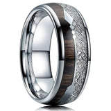 Arrow Wood Abalone Shell Opal Inlay Ring Rings Viking Warriors