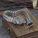 Berserker Double Chain Bear Bracelet Bracelets Viking Warriors