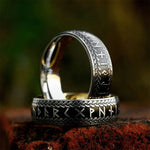 Black Viking Rune Ring Rings Viking Warriors