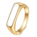 Black-White-Gold Signet Rings rings Viking Warriors