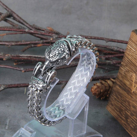 Blood Eagle Double Chain Bracelet Bracelet Viking Warriors
