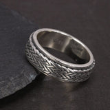Braided Knot Spinning Ring Rings Viking Warriors