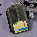 Brown Leather Money Clip Credit Card Holder Wallets & Money Clips Viking Warriors