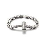 Byzantine Chain Cross Bracelet Bracelets Viking Warriors