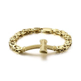 Byzantine Chain Cross Bracelet Bracelets Viking Warriors