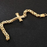 Byzantine Chain Cross Bracelet Bracelets Viking Warriors